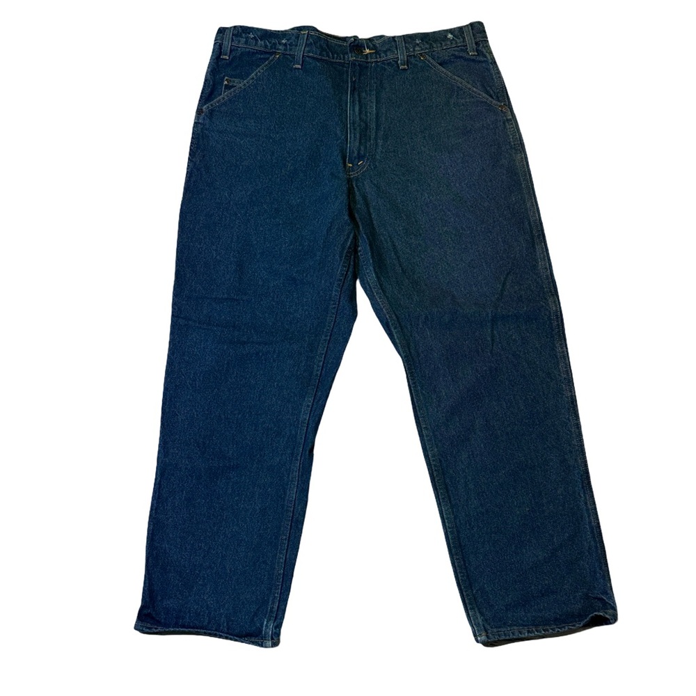 Wild Ass mens 40x32 relaxed fit carpenter style denim blue jeans EUC